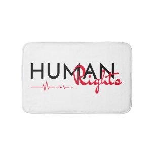 Alfombrilla De Baño Salvamento de los derechos humanos