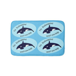 Alfombrilla De Baño Salven a las ballenas