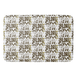 Alfombrilla De Baño Salven niños, salven vidas