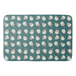 Alfombrilla De Baño Santa Claus Feliz Navidad