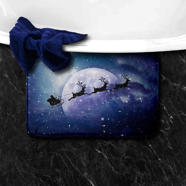 Alfombrilla De Baño Santa Sleigh | Navidades de Fantasy Galaxy Night S (Subido por el creador)