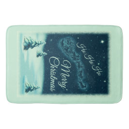 Alfombrilla De Baño Santa y sus Navidades de renos