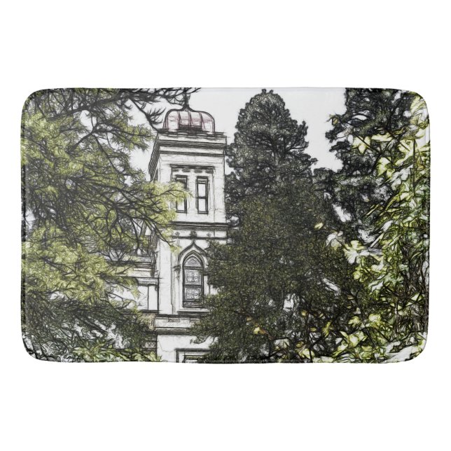 Alfombrilla De Baño Santuario entre los árboles (Anverso)