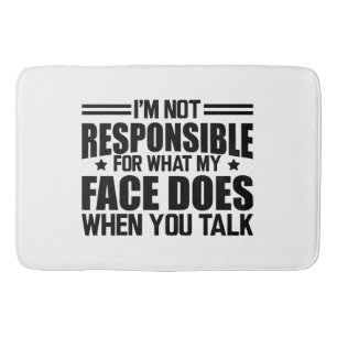 Alfombrilla De Baño Sarcasmo - No soy responsable de lo que hace mi ca