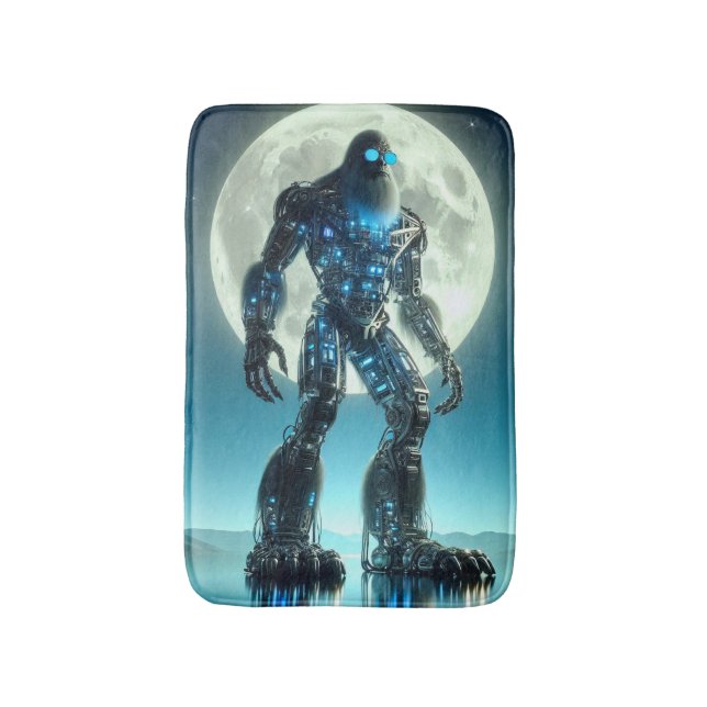Alfombrilla De Baño Sasquatch Robot (Frente vertical)