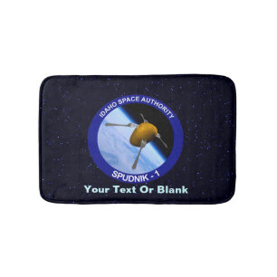 Alfombrilla De Baño Satélite Spudnik del Programa Espacial Idaho - 1