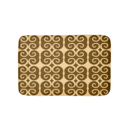 Alfombrilla De Baño Savanna Mocha Moderno Geométrico Africano