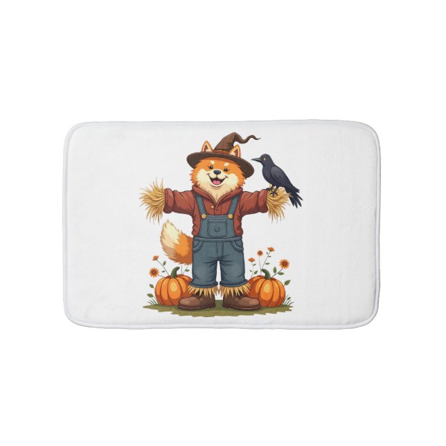 Alfombrilla De Baño Scarecrow Samoyed Dog (Anverso)