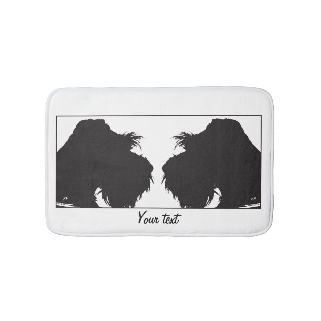 Alfombrilla De Baño Schnauzer (Anverso)