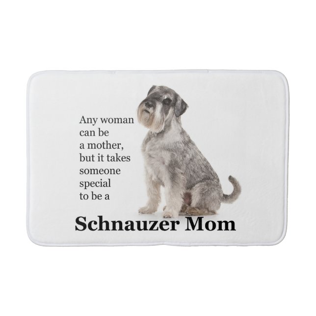 Alfombrilla De Baño Schnauzer Mom Bath Mat (Anverso)