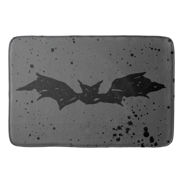 Alfombrilla De Baño Scribble Bat (Anverso)