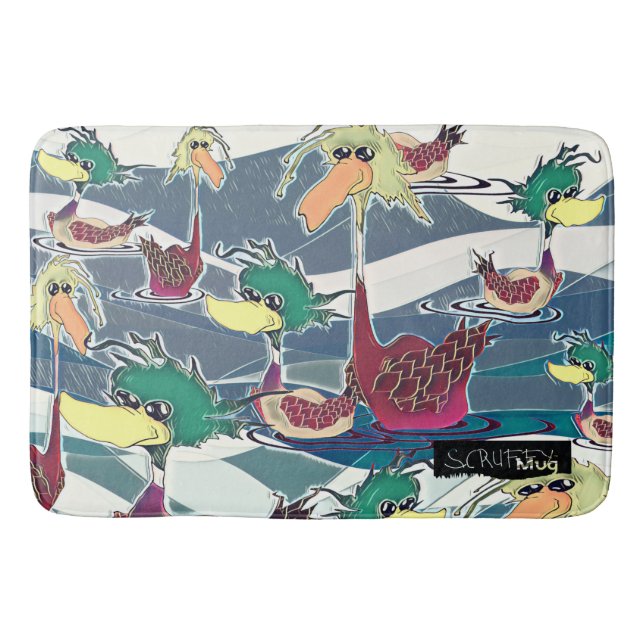 Alfombrilla De Baño ScruffyMugArtGallery Bath Mat (Anverso)