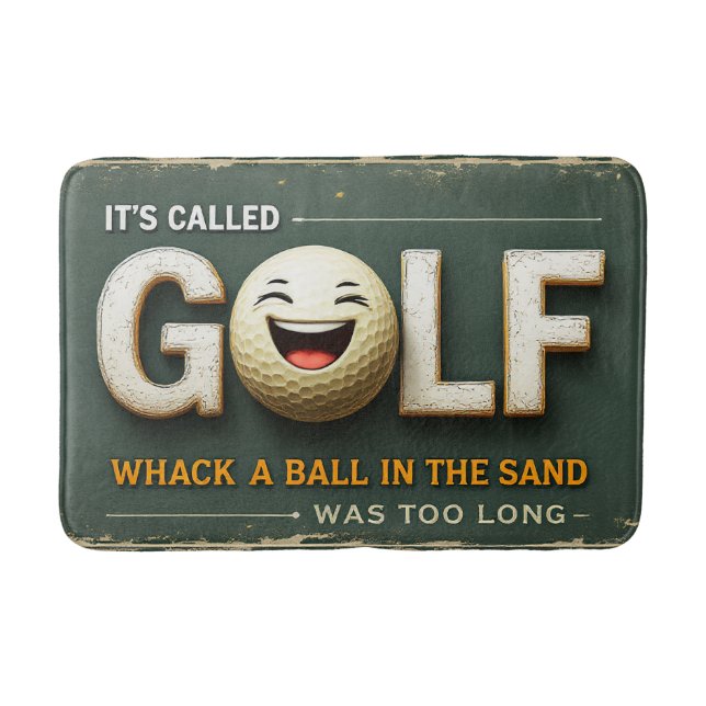 Alfombrilla De Baño Se llama Golf Funny Bathroom Decor (Anverso)