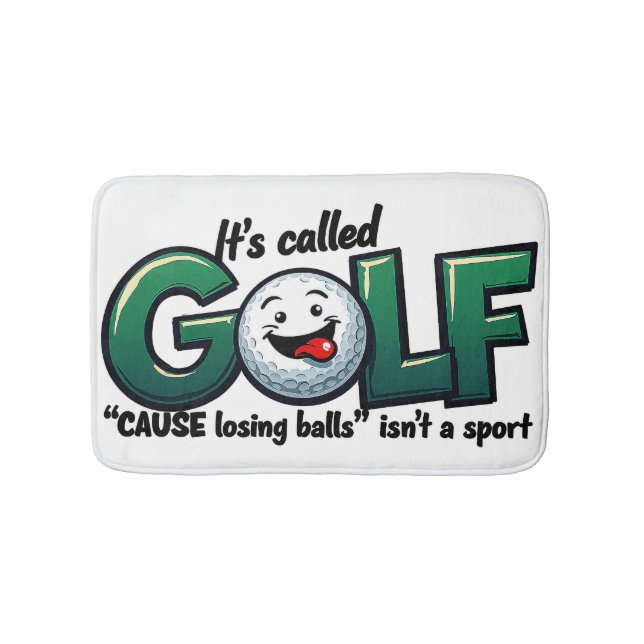 Alfombrilla De Baño Se llama Golf Funny Bathroom Decor (Anverso)