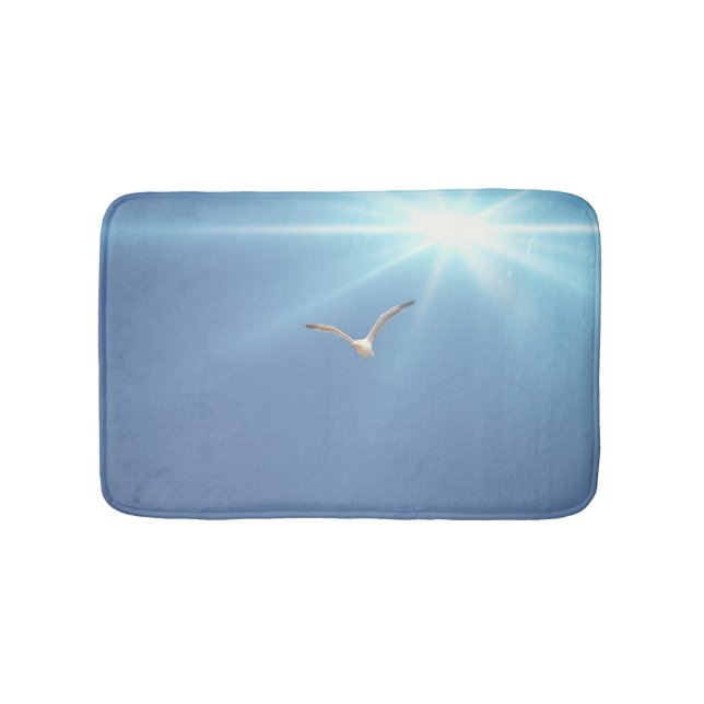 Alfombrilla De Baño Sea Gull Bird Sun Bath Mat Rug (Anverso)