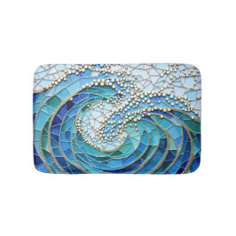 Alfombrilla De Baño Sea of Waves Mosaic Art