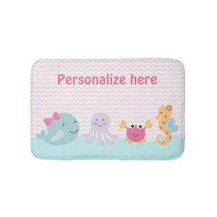 Alfombrilla De Baño Sea Sweeties Chica Sea Life