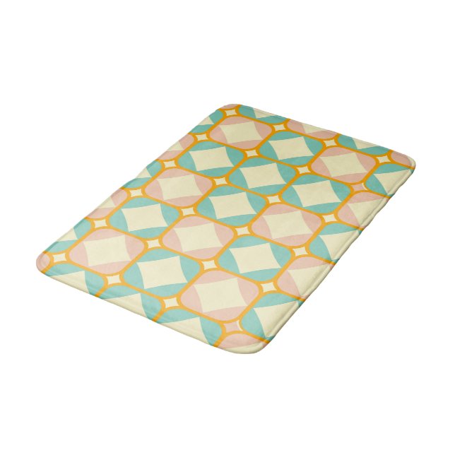 Alfombrilla De Baño Seamless retro pattern with rounded squares (Angular)