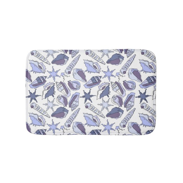 Alfombrilla De Baño Seashells de Lavendar (Anverso)