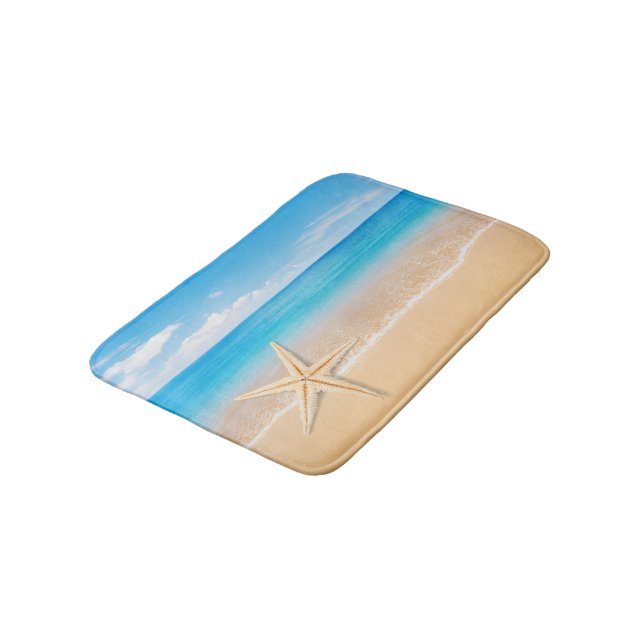 Alfombrilla De Baño Seaside Starfish Small Bath Mat (Angular)