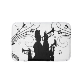 Alfombrilla De Baño Sección de trompeta de jazz de música de cuerno