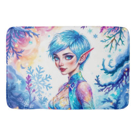 Alfombrilla De Baño Selva de nieve helada helada helada cuento de hada