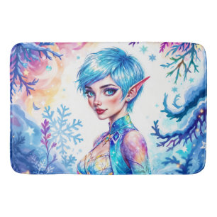 Alfombrilla De Baño Selva de nieve helada helada helada cuento de hada