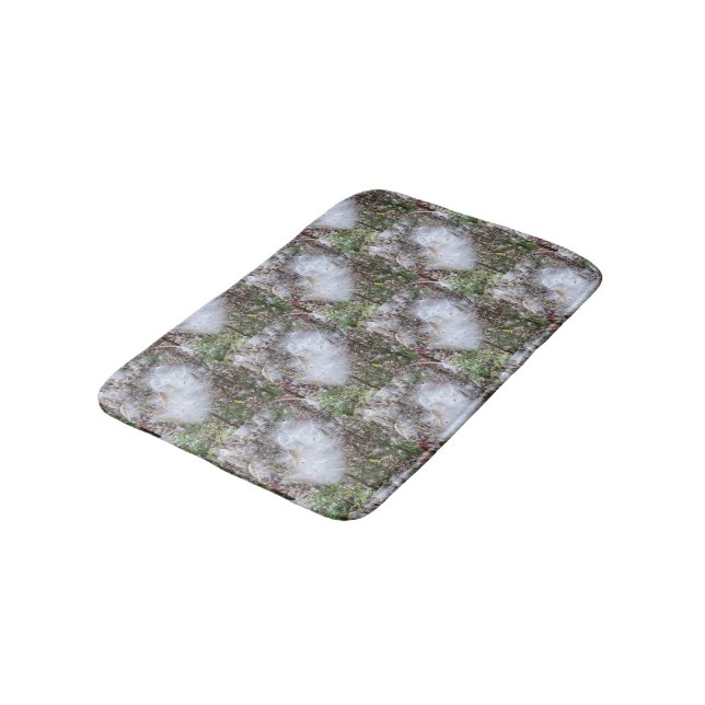 Alfombrilla De Baño Semillas de almirez y seda | Media caída (Angular)