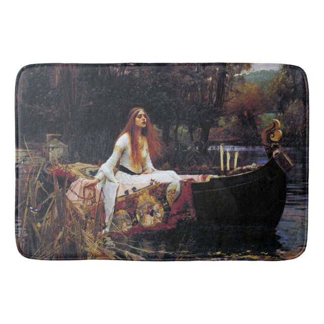 Alfombrilla De Baño Señora de Shallot en barco Waterhouse Art Bath Mat (Anverso)