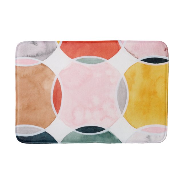Alfombrilla De Baño Sentido - Patrón de círculo (Anverso)