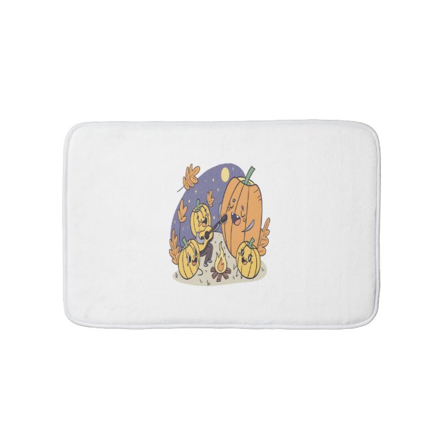 Alfombrilla De Baño Serenade la Campfire de calabaza (Anverso)