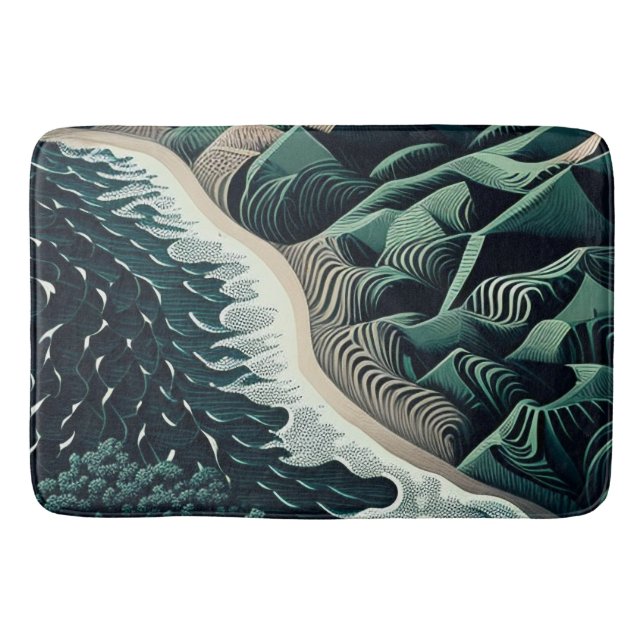 Alfombrilla De Baño Serene Shores (Anverso)