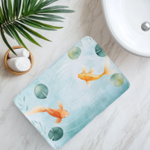 Serenidad de peces koi en acuarela