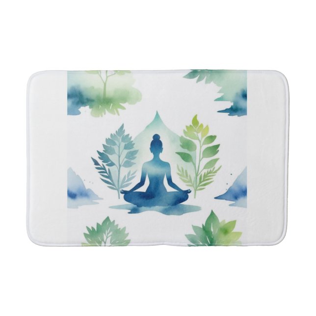 Alfombrilla De Baño Serenidad sobre Lotus (Anverso)