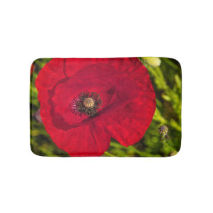 Alfombrilla De Baño Serie de amapola #2