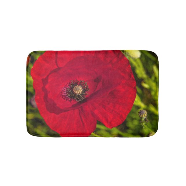 Alfombrilla De Baño Serie de amapola #2 (Anverso)