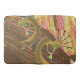 Alfombrilla De Baño Sesión de improvisación de resumen de Kokopelli