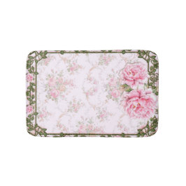 Alfombrilla De Baño Shabby Chic Bonito Peonies