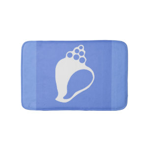 Alfombrilla De Baño Shell azul