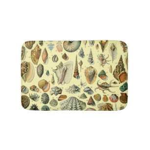 Alfombrilla De Baño Shell de conchas marinas Mollusk Clam Elegante Art