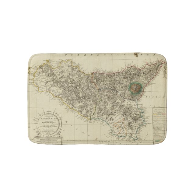 Alfombrilla De Baño Sicilia, Italia (Anverso)