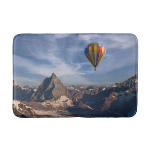 Alfombrilla De Baño Sierra   Alpes suizos en globo aerostático