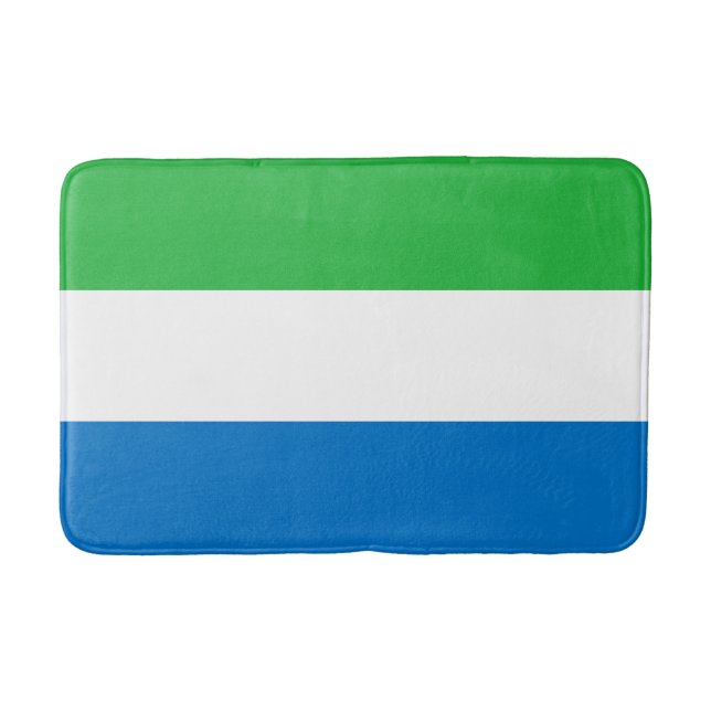 Alfombrilla De Baño Sierra Leone Flag (Anverso)