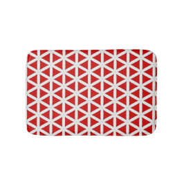 Alfombrilla De Baño Signal Flux – Red & White Modern Design