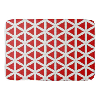 Alfombrilla De Baño Signal Flux – Red & White Modern Design