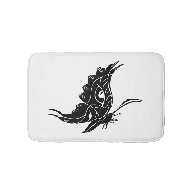 Alfombrilla De Baño Silhouette Butterfly (Anverso)
