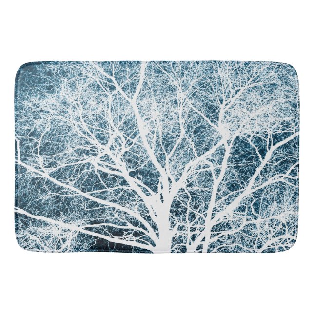 Alfombrilla De Baño Silhouette de árbol (Anverso)