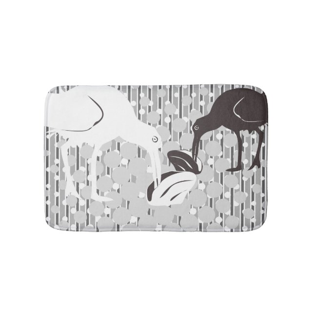 Alfombrilla De Baño Silhouette Oyster-Catcher - Bath Mat (Anverso)