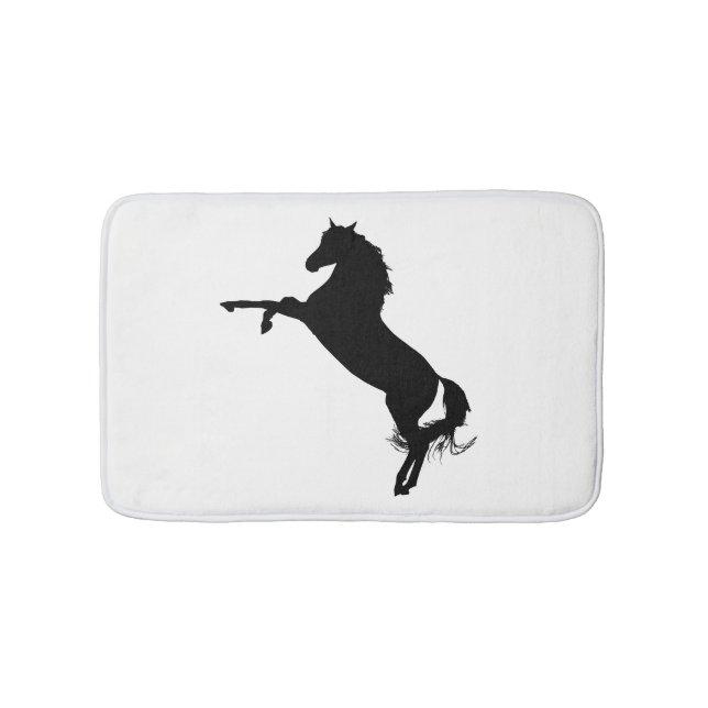 Alfombrilla De Baño Silueta de caballo árabe (Anverso)