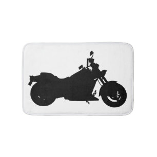 Alfombrilla De Baño Silueta de la motocicleta